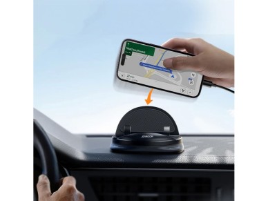 Joyroom JR-ZS354 phone holder with suction cup for car, office, home - black Joyroom JR-ZS354 phone holder with suction cup for car, office, home - black