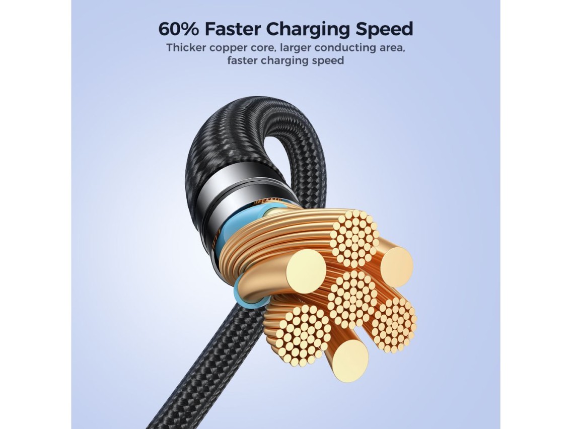 Joyroom Pioneer Series SA31-AC6 USB-A / USB-C Cable 100W 1.2m - Black