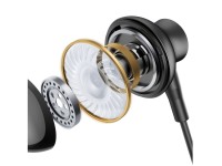 Joyroom TYPE-C Series JR-EC07 USB-C in-ear headphones metal - black Joyroom TYPE-C Series JR-EC07 USB-C in-ear headphones metal - black