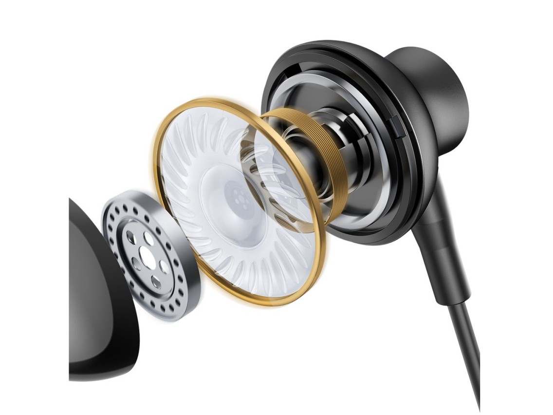 Joyroom TYPE-C Series JR-EC07 USB-C in-ear headphones metal - black