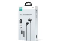 Joyroom TYPE-C Series JR-EC07 USB-C in-ear headphones metal - black Joyroom TYPE-C Series JR-EC07 USB-C in-ear headphones metal - black