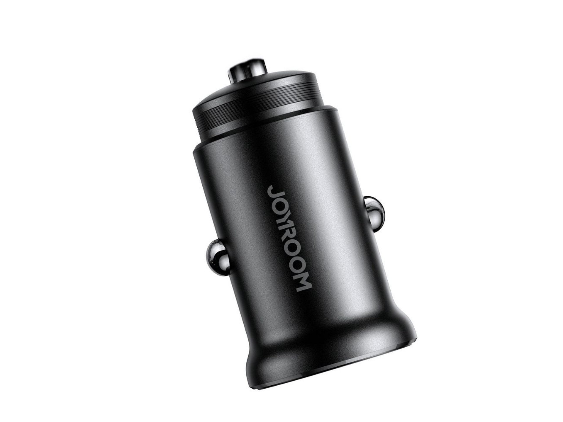 Joyroom JR-CCN06 30W 2x USB-C Metal Mini Car Charger - Black