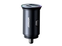 Carregador mini USB-A USB-C Joyroom JR-CCN04 de 60 W - preto Carregador mini USB-A USB-C Joyroom JR-CCN04 de 60 W - preto