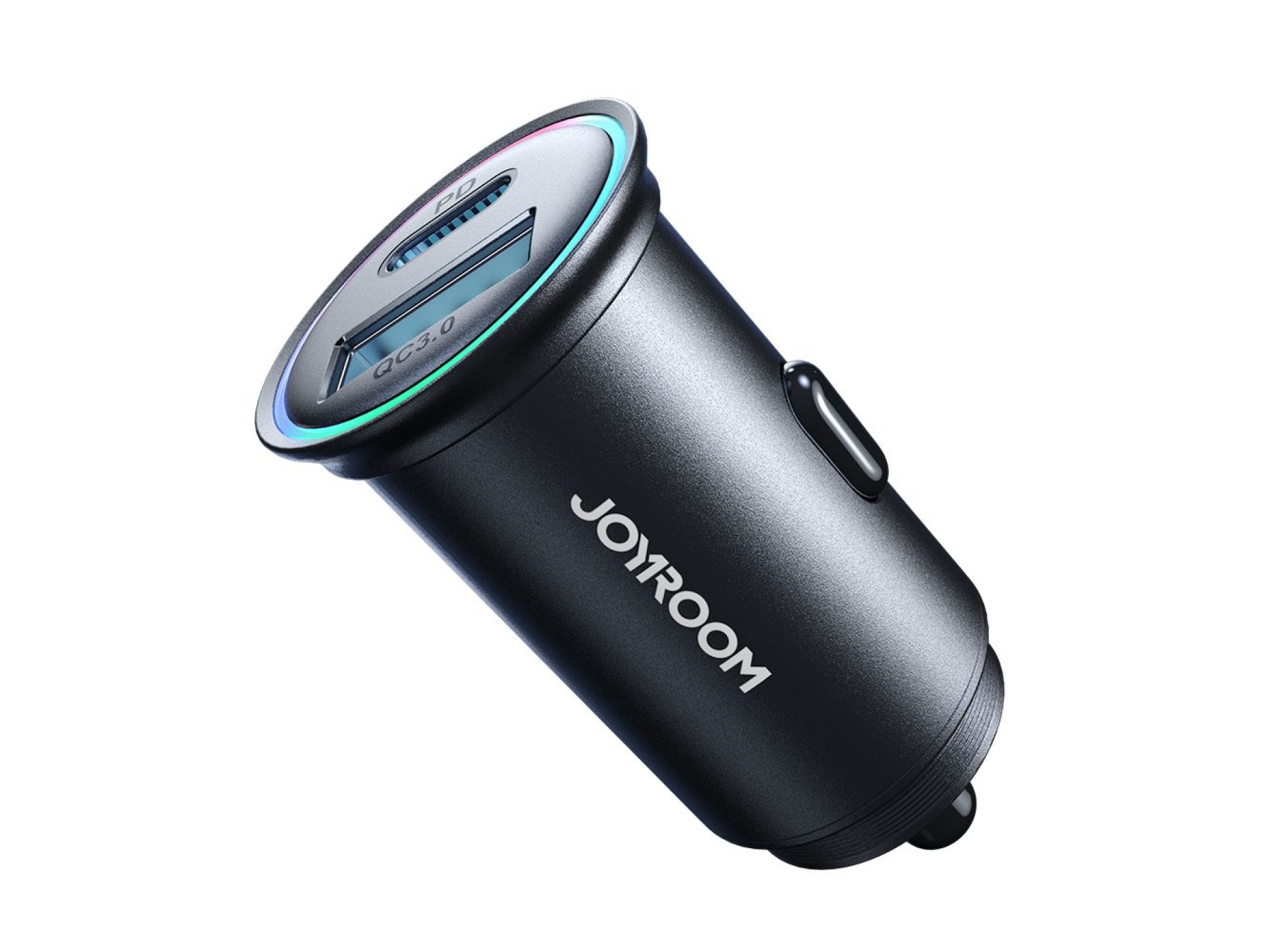 Carregador mini USB-A USB-C Joyroom JR-CCN04 de 60 W - preto
