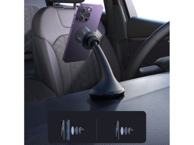 Joyroom JR-ZS356 universal magnetic car holder for a phone on the cockpit/window - black