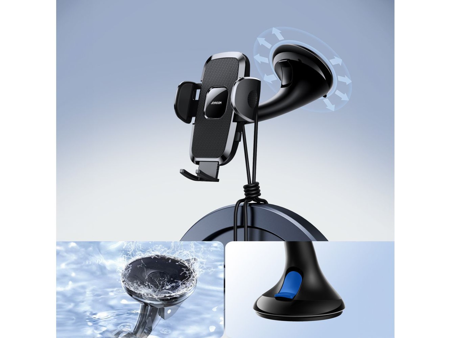 Suporte mecânico universal para celular Joyroom JR-ZS259 para carro, para uso no painel/janela - pre