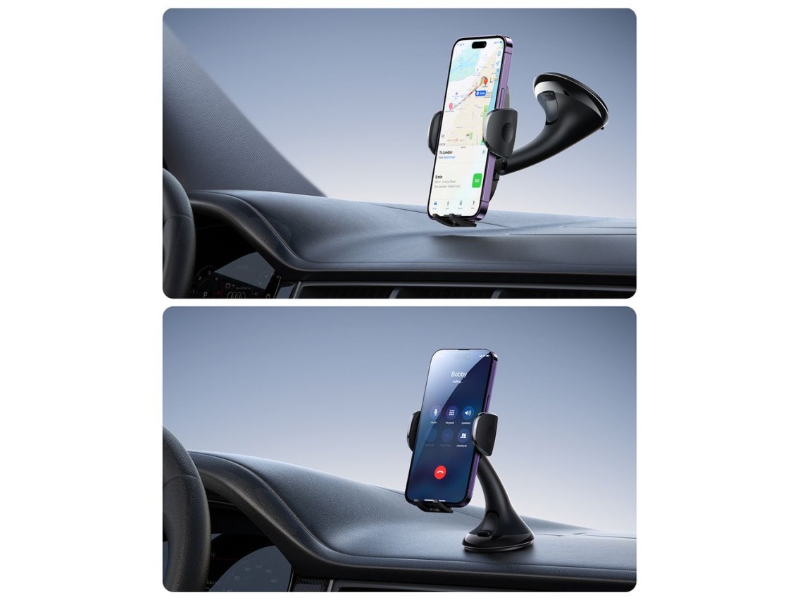 Suporte mecânico universal para celular Joyroom JR-ZS259 para carro, para uso no painel/janela - pre