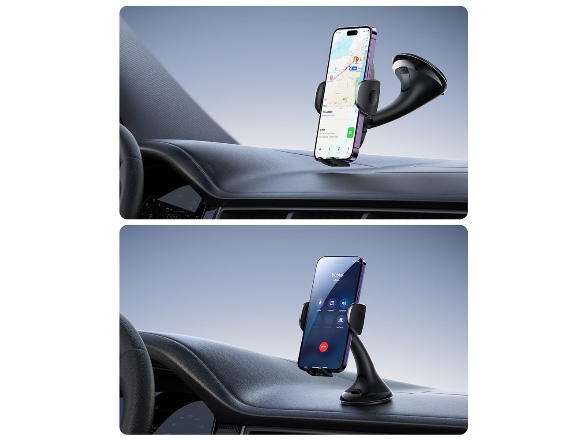 Suporte mecânico universal para celular Joyroom JR-ZS259 para carro, para uso no painel/janela - pre