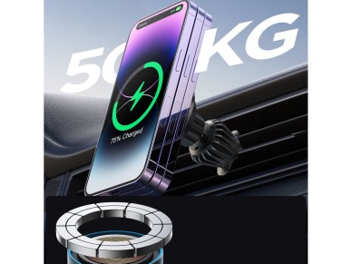 Joyroom Magnetic Car Holder Wireless Charger 15W for Air Vent Black (JR-ZS240 Pro) Joyroom Magnetic Car Holder Wireless Charger 15W for Air Vent Black (JR-ZS240 Pro)