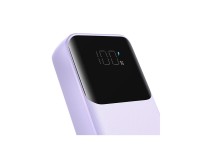 Mini power bank Joyroom JR-PBC06 com cabos USB-C/Lightning integrados, 30W, 10000mAh - roxo Mini power bank Joyroom JR-PBC06 com cabos USB-C/Lightning integrados, 30W, 10000mAh - roxo