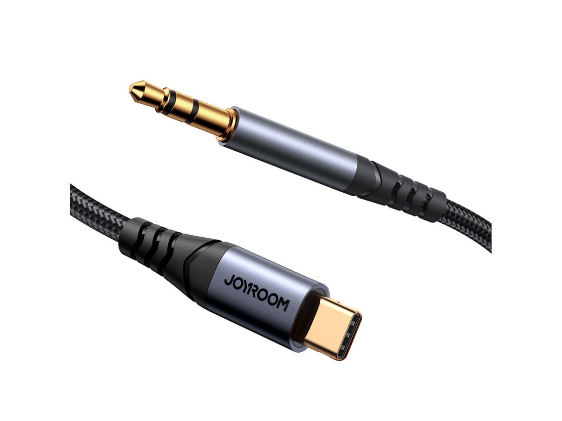 Joyroom Audio Transfer Series SY-A07 Mini Jack 3.5mm/USB-C Cable 1.2m - Black