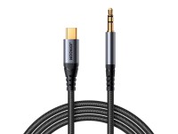 Joyroom Audio Transfer Series SY-A07 Mini Jack 3.5mm/USB-C Cable 1.2m - Black