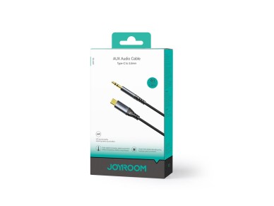 Joyroom Audio Transfer Series SY-A07 Mini Jack 3.5mm/USB-C Cable 1.2m - Black