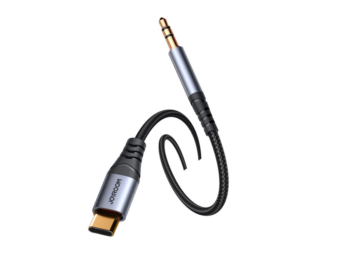 Joyroom Audio Transfer Series SY-A07 Mini Jack 3.5mm/USB-C Cable 1.2m - Black