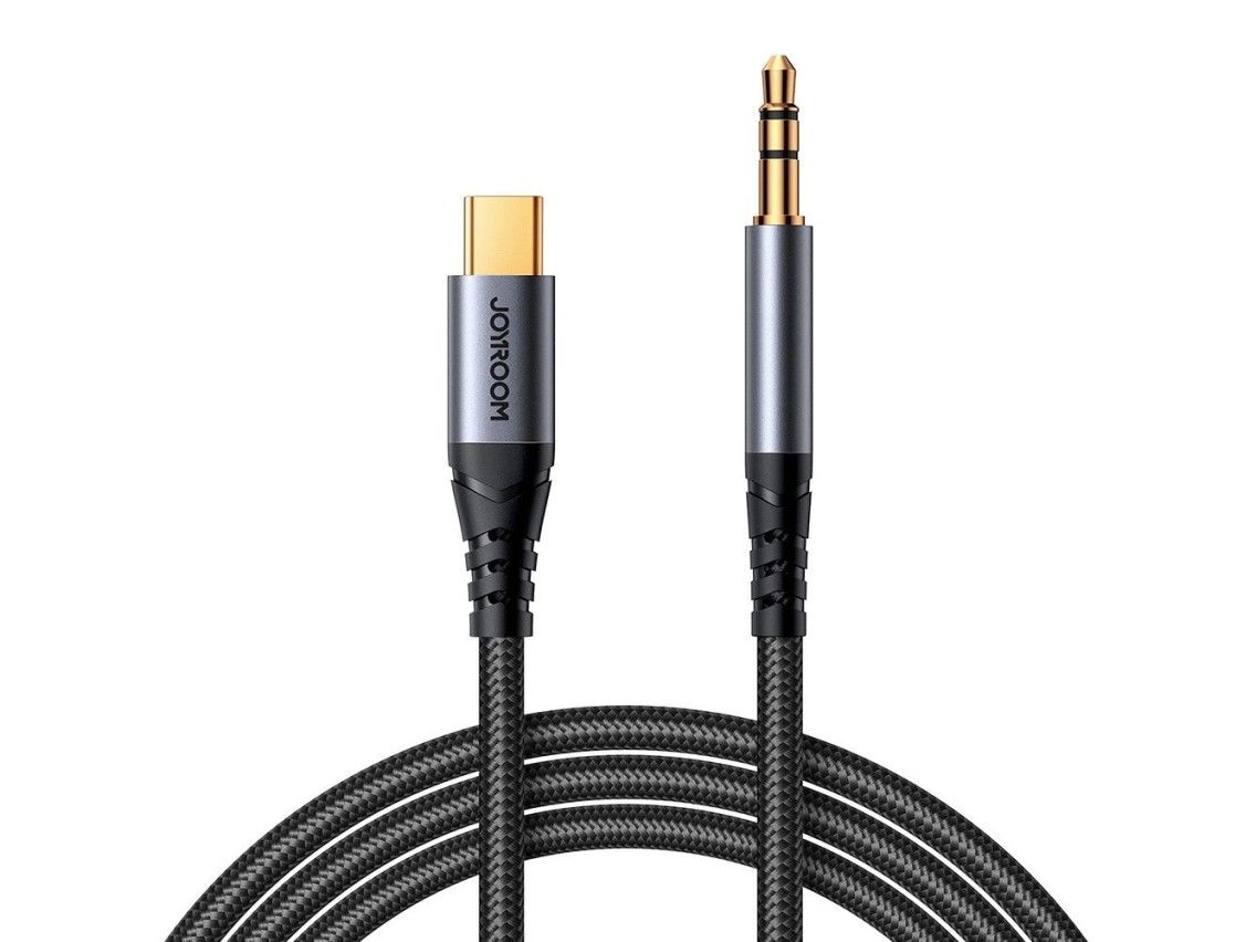 Joyroom Audio Transfer Series SY-A07 Mini Jack 3.5mm/USB-C Cable 1.2m - Black