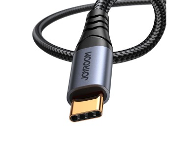 Joyroom Audio Transfer Series SY-A07 Mini Jack 3.5mm/USB-C Cable 1.2m - Black