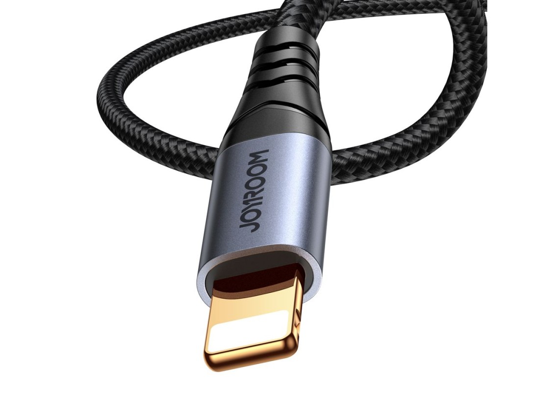 Joyroom Audio Transfer Series SY-A06 mini jack 3.5 mm / Lightning cable 1.2 m - black