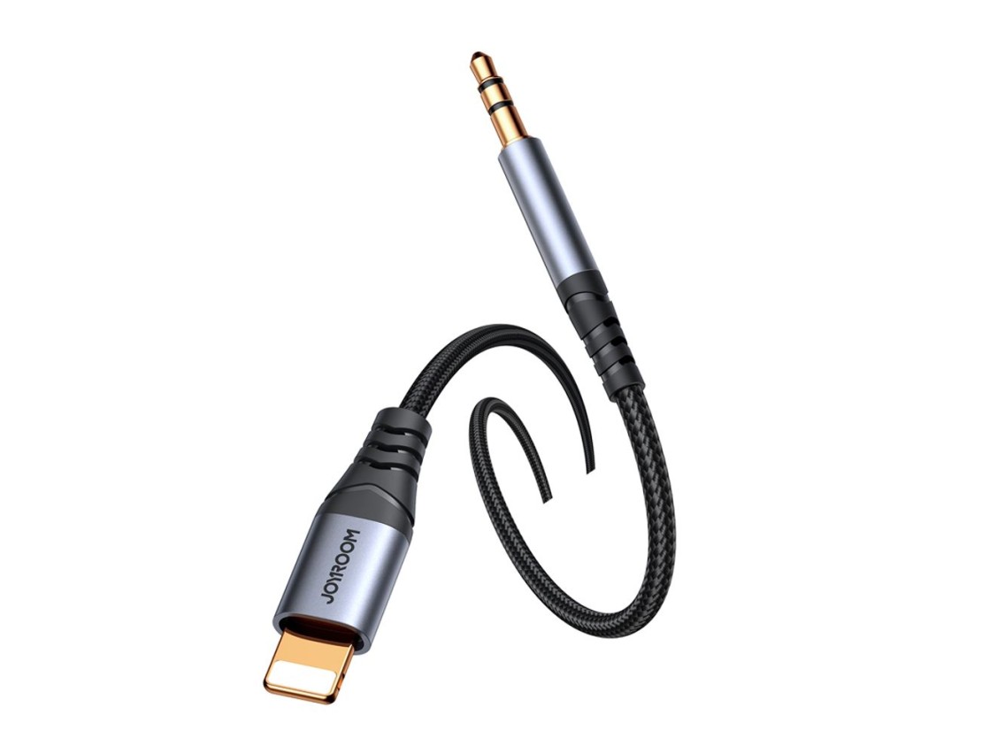 Joyroom Audio Transfer Series SY-A06 mini jack 3.5 mm / Lightning cable 1.2 m - black