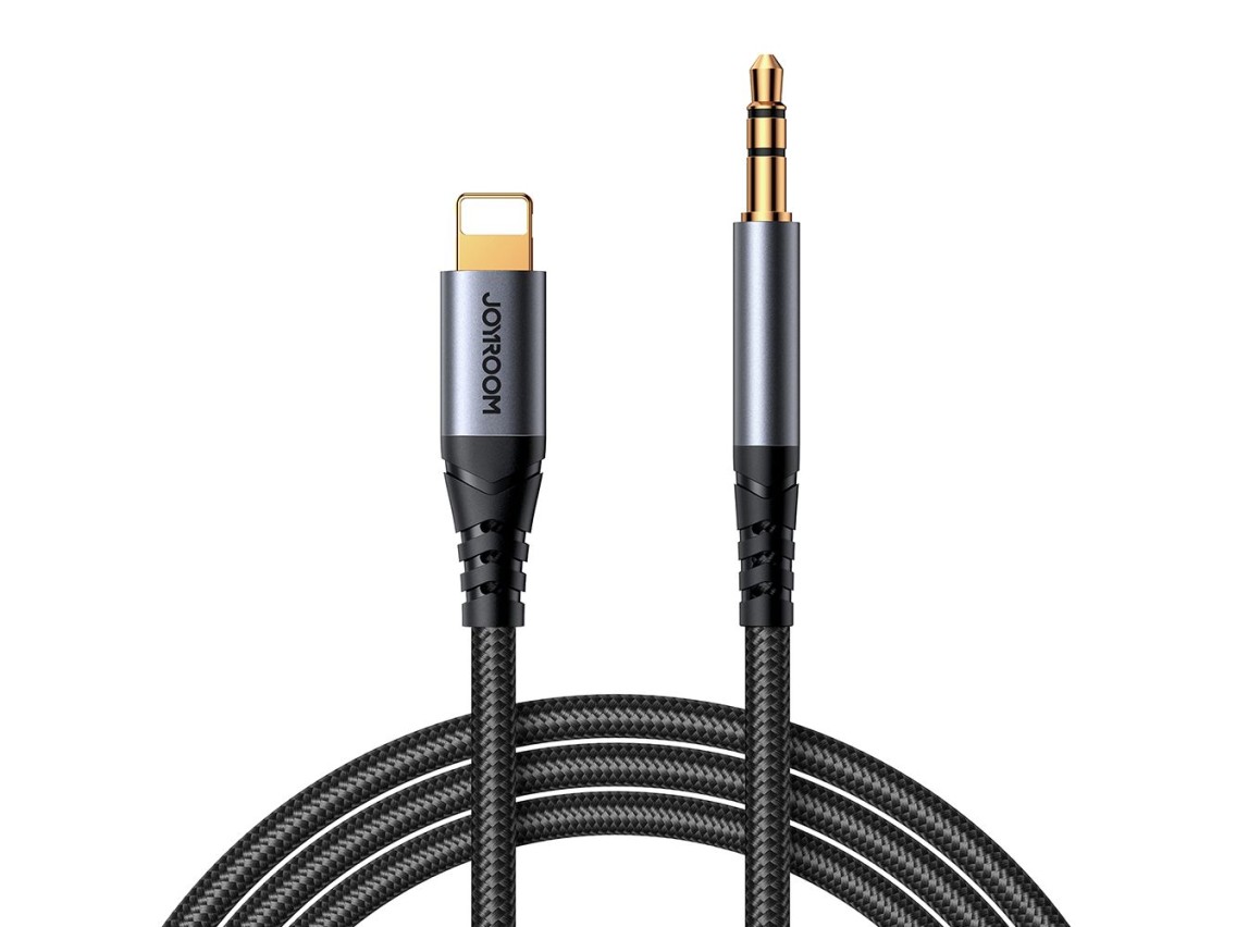 Joyroom Audio Transfer Series SY-A06 mini jack 3.5 mm / Lightning cable 1.2 m - black