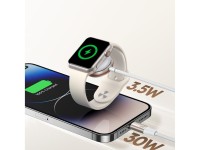 Joyroom 2 in 1 Lightning cable and inductive charger for Apple Watch 1.5m white (S-IW012) Joyroom 2 in 1 Lightning cable and inductive charger for Apple Watch 1.5m white (S-IW012)