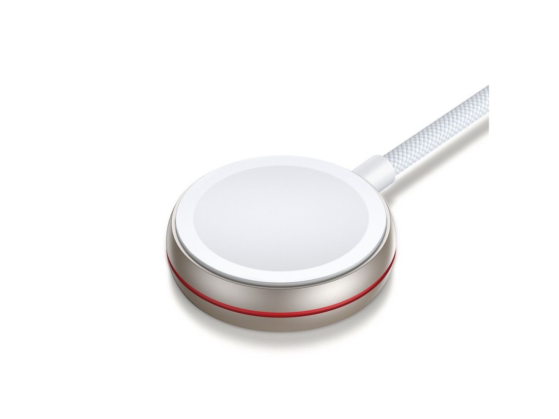 Joyroom 2 in 1 Lightning cable and inductive charger for Apple Watch 1.5m white (S-IW012)