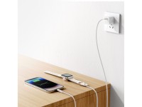Joyroom 2 in 1 Lightning cable and inductive charger for Apple Watch 1.5m white (S-IW012) Joyroom 2 in 1 Lightning cable and inductive charger for Apple Watch 1.5m white (S-IW012)