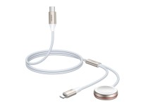 Joyroom 2 in 1 Lightning cable and inductive charger for Apple Watch 1.5m white (S-IW012) Joyroom 2 in 1 Lightning cable and inductive charger for Apple Watch 1.5m white (S-IW012)