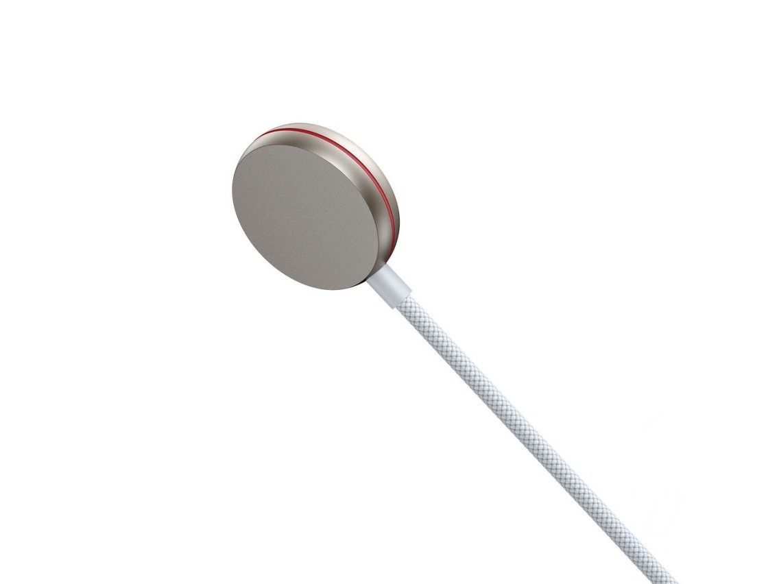 Joyroom 2 in 1 Lightning cable and inductive charger for Apple Watch 1.5m white (S-IW012)