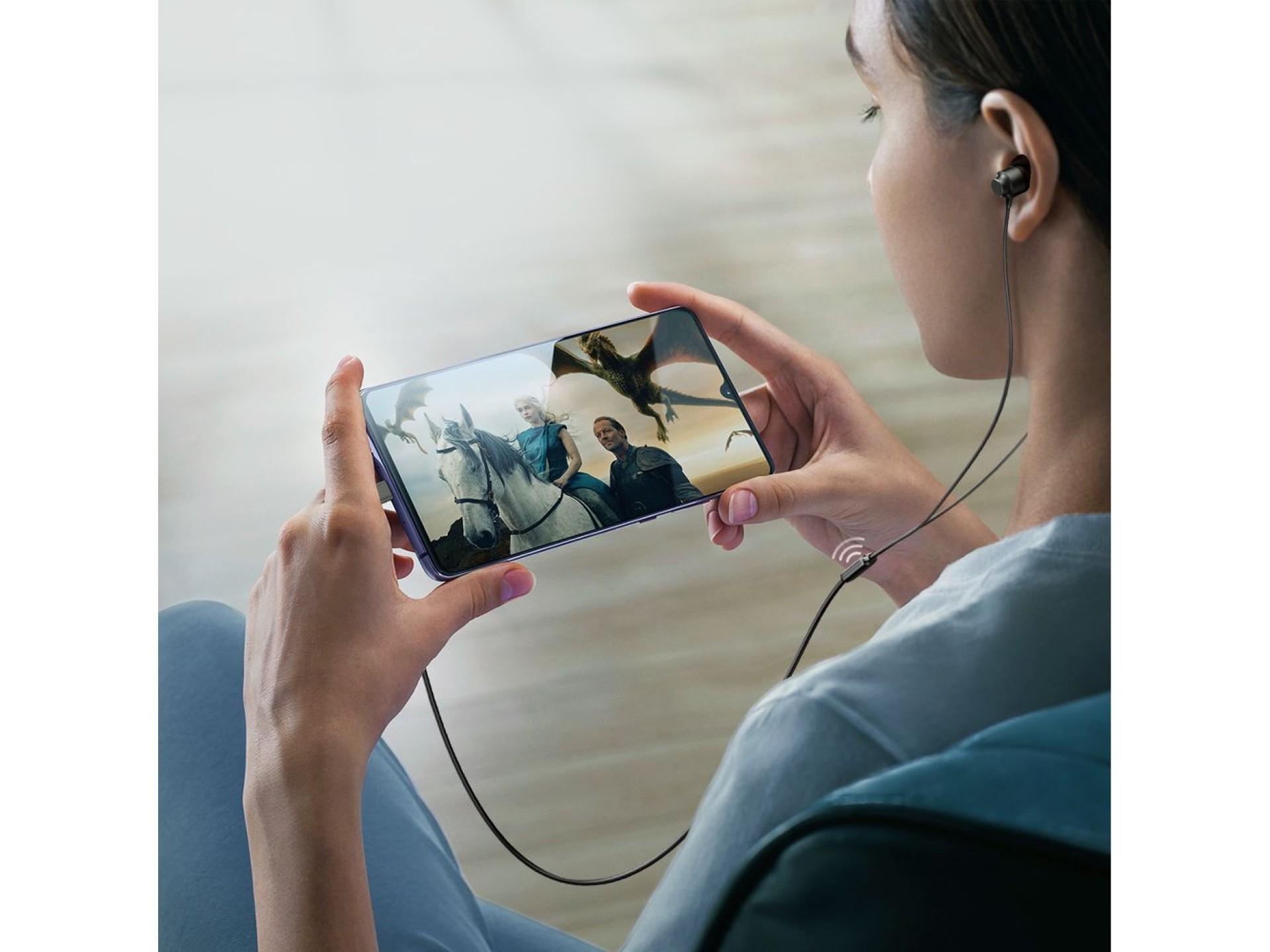 Joyroom JR-EC06 USB-C In-Ear Headphones - Gray