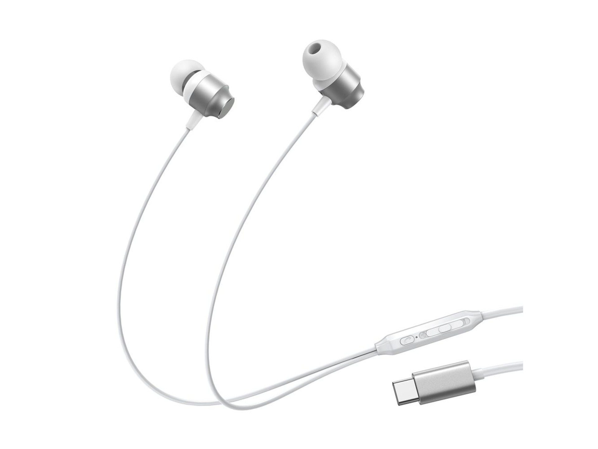 Auriculares intrauditivos Joyroom JR-EC06 USB-C - plateados