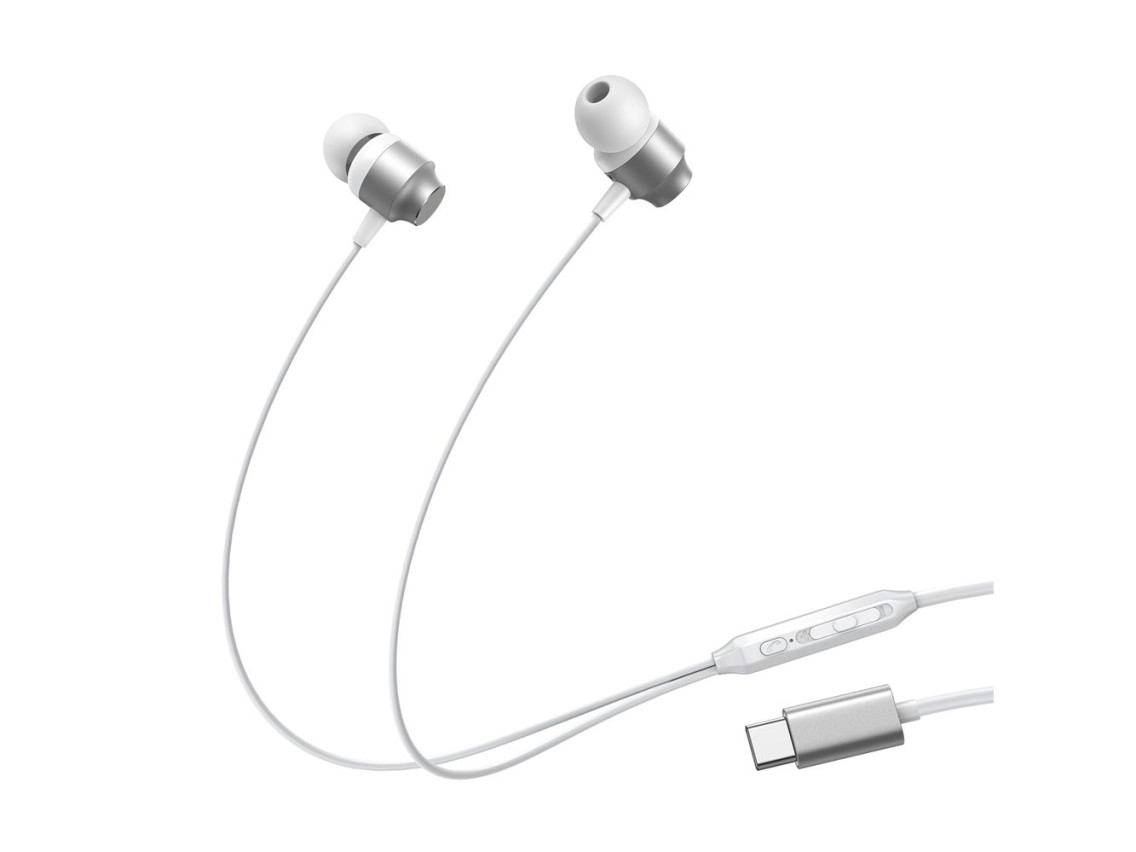 Auriculares intrauditivos Joyroom JR-EC06 USB-C - plateados