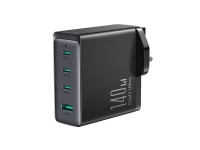 Carregador GaN Joyroom JR-TCG05UK 140W 3x USB-C USB-A + USB-C / Cabo USB-C 240W 1,2m Carregador GaN Joyroom JR-TCG05UK 140W 3x USB-C USB-A + USB-C / Cabo USB-C 240W 1,2m