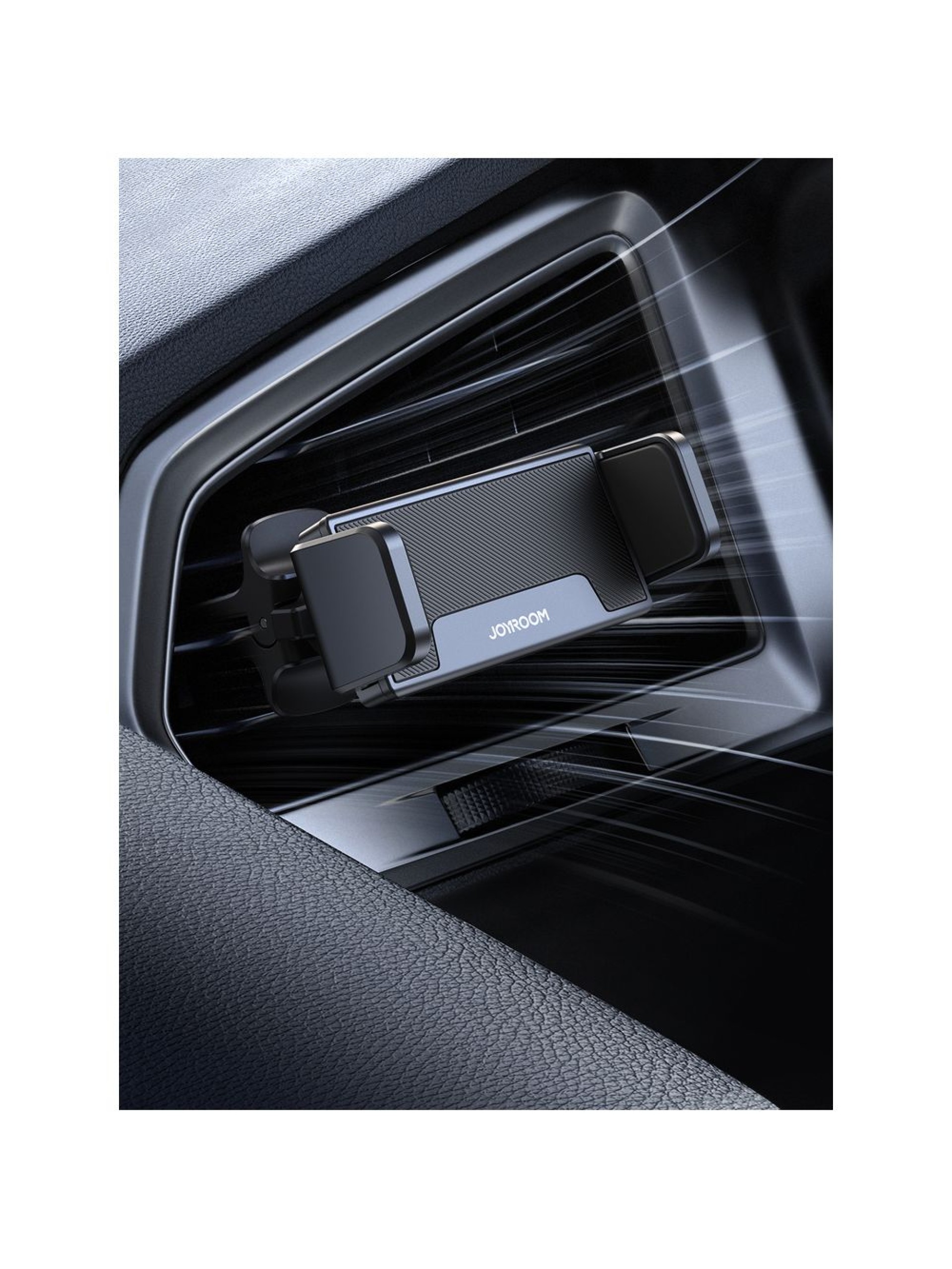 Suporte para celular veicular Joyroom para saída de ar, preto (JR-ZS377)