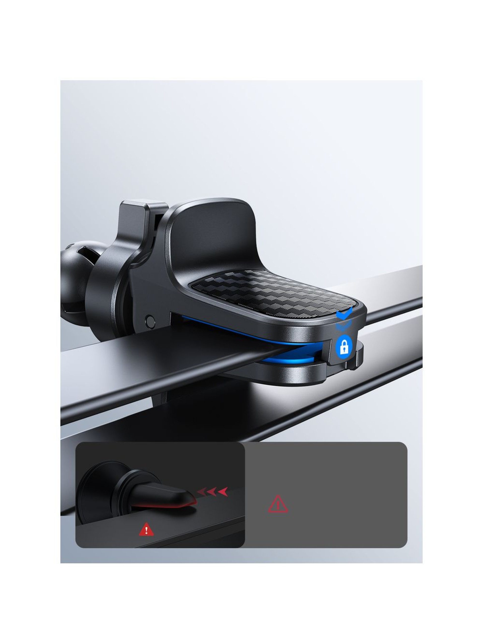 Suporte para celular veicular Joyroom para saída de ar, preto (JR-ZS377)