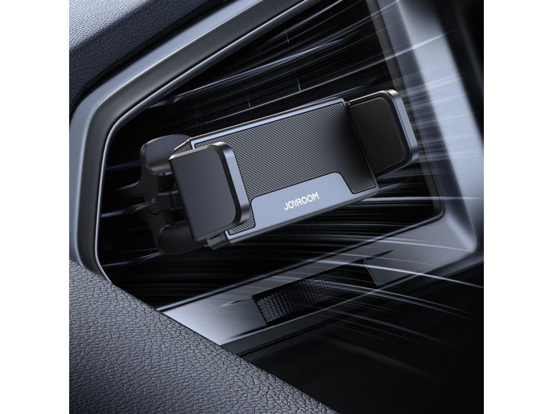 Suporte para celular veicular Joyroom para saída de ar, preto (JR-ZS377)