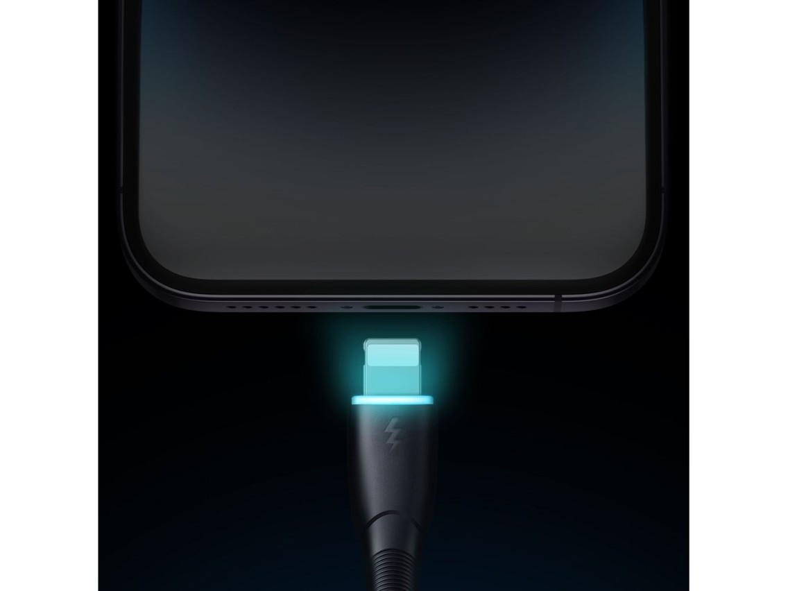 Cabo USB-A/Lightning Joyroom Starry Series SA32-AL3 3A de 1 m - preto