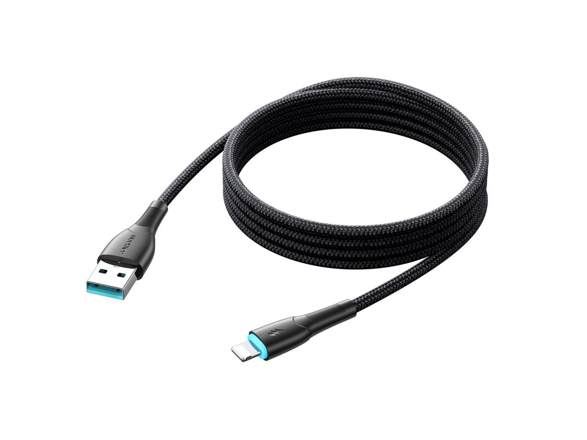 Cabo USB-A/Lightning Joyroom Starry Series SA32-AL3 3A de 1 m - preto