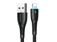 Cabo USB-A/Lightning Joyroom Starry Series SA32-AL3 3A de 1 m - preto Cabo USB-A/Lightning Joyroom Starry Series SA32-AL3 3A de 1 m - preto
