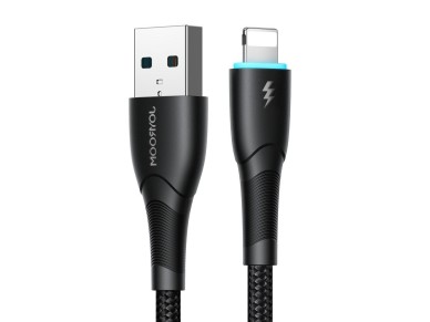 Cable USB-A/Lightning Joyroom Starry Series SA32-AL3 de 3 A y 1 m - negro Cable USB-A/Lightning Joyroom Starry Series SA32-AL3 de 3 A y 1 m - negro