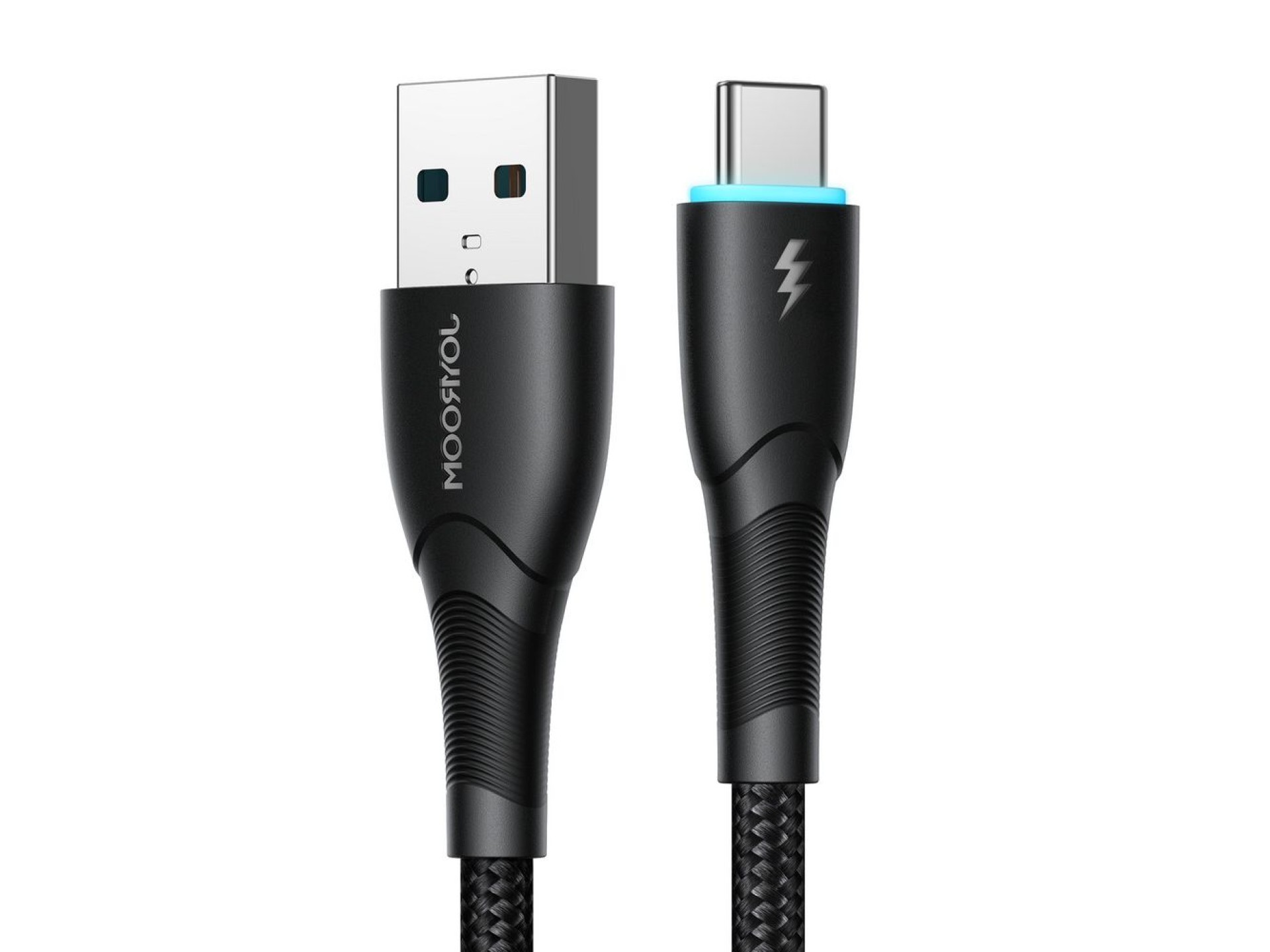 Cabo USB-A/USB-C Joyroom Starry Series SA32-AC3 3A de 1 m - preto