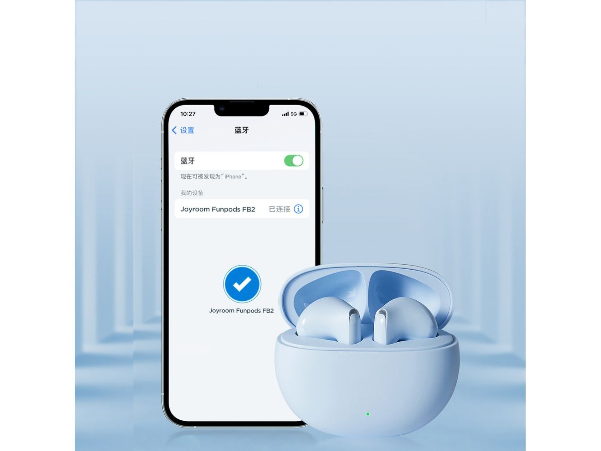 Auriculares inalámbricos intrauditivos Joyroom Funpods (JR-FB2) - azules