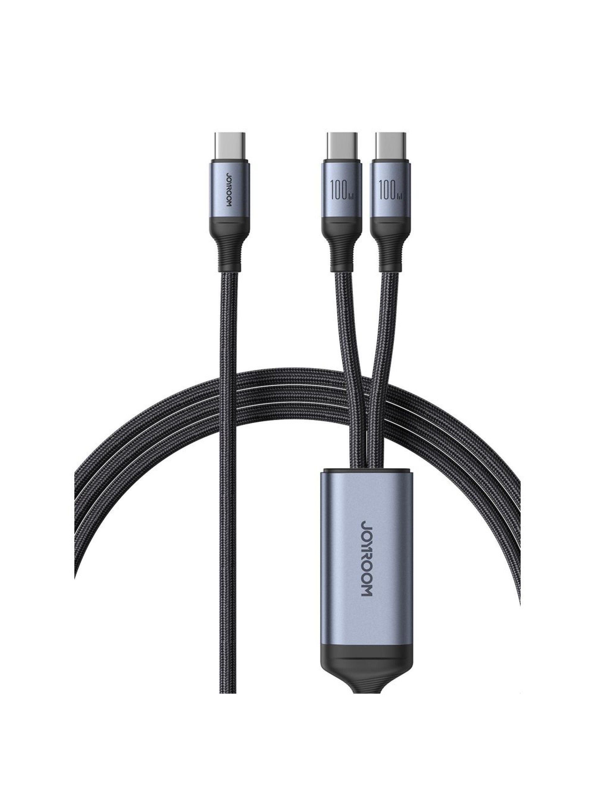 Cable USB-C/USB-C Joyroom Speedy Series S-A21 2 en 1, 100 W, 1,5 m, negro
