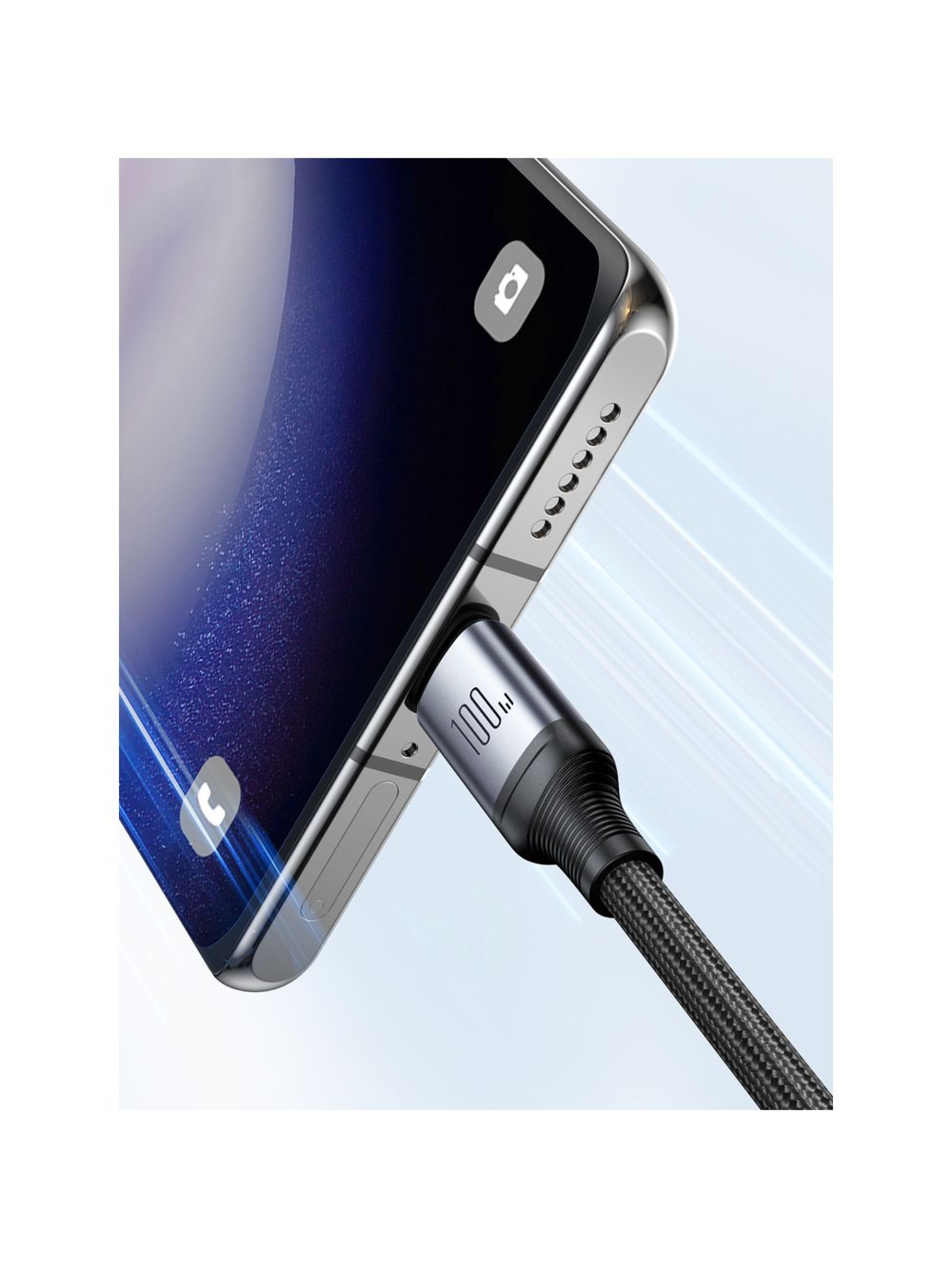 Cable USB-C/USB-C Joyroom Speedy Series S-A21 2 en 1, 100 W, 1,5 m, negro