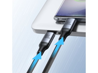 Joyroom Speedy Series S-A21 2 em 1 USB-C - Cabo USB-C / USB-C 100W 1,5m - preto