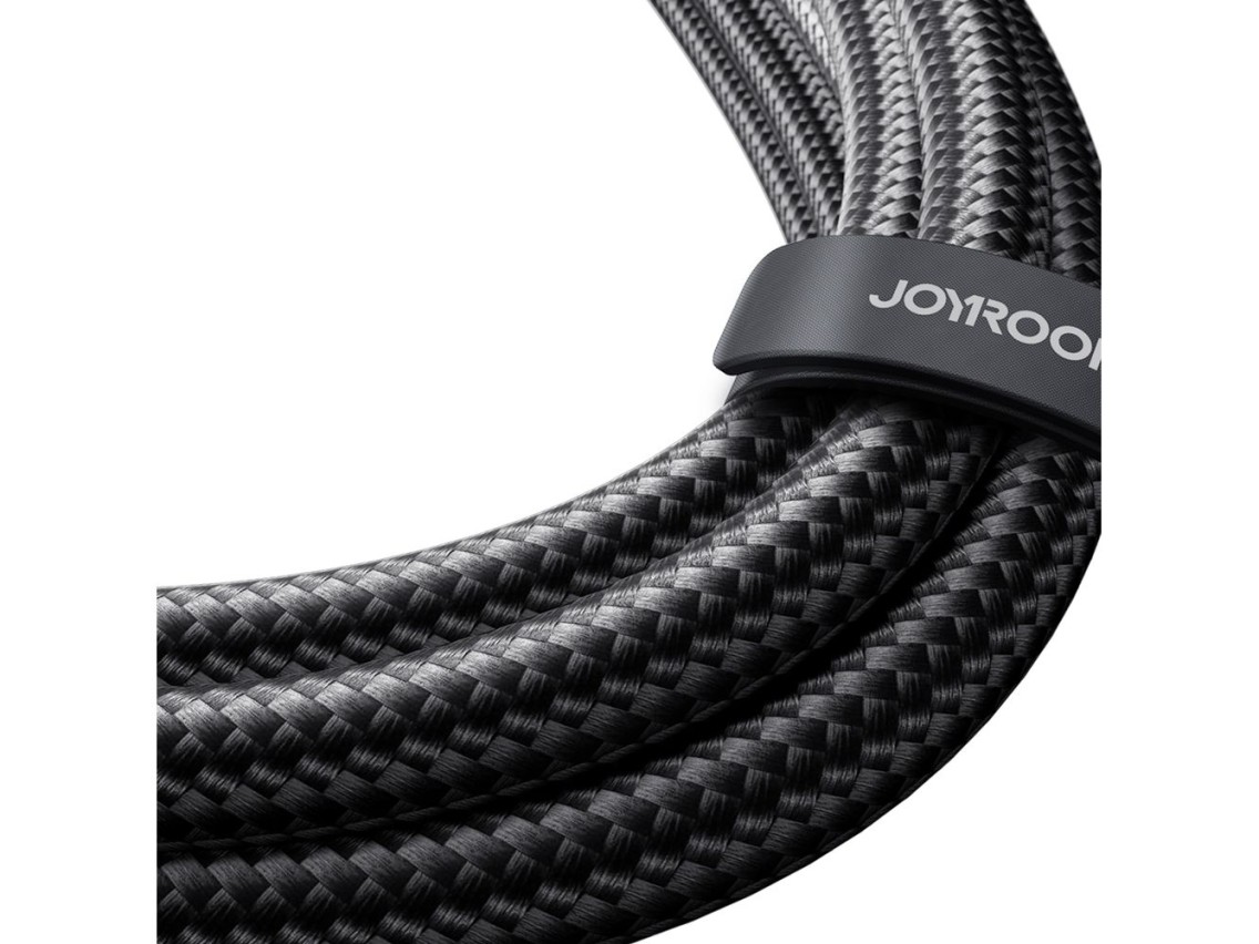 Cable USB-C/USB-C Joyroom Speedy Series S-A21 2 en 1, 100 W, 1,5 m, negro