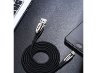 Cable Joyroom Sharp Series S-M411 USB-A / micro USB 3A de 1,2 m con indicador de carga - Negro Cable Joyroom Sharp Series S-M411 USB-A / micro USB 3A de 1,2 m con indicador de carga - Negro