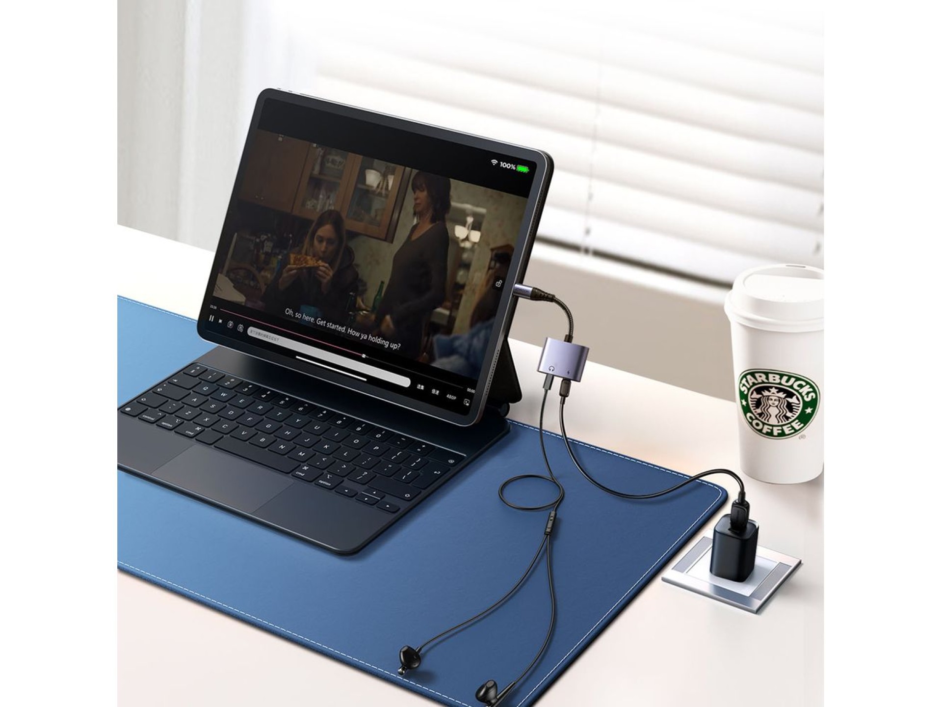 Joyroom SY-L02 Lightning to 2x Lightning DAC adapter 2in1 - black