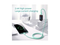 Cable de datos Joyroom Bowling S-2030M8 USB-A / micro USB 3A 2m - verde