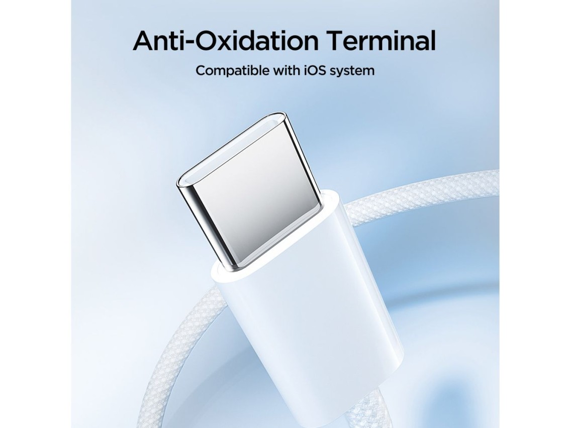 Cabo USB-C / USB-C 60W Joyroom Ben Series S-A45 de 1 m - Branco