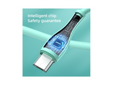 Cable de datos Joyroom Bowling S-2030M8 USB-A / micro USB 3A 2m - verde